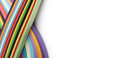 Abstract color rainbow strip paper background. Template for prints, posters, cards. 
の写真素材