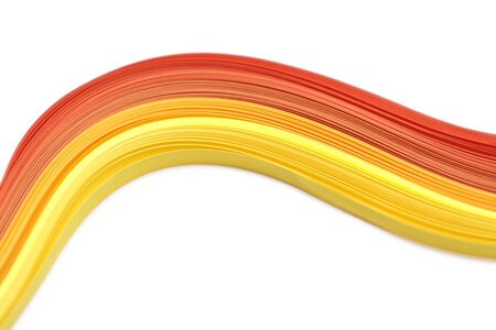 Abstract color rainbow strip on whiteの写真素材