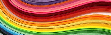 Abstract color wave rainbow stripの写真素材