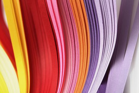 Abstract gradient color wave curl stripの写真素材