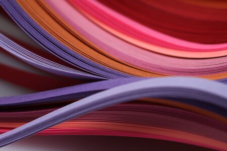 Abstract gradient color wave curl stripの写真素材