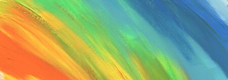 Abstract smear brush stroke acrylic and watercolor painting.  Color texture background. Horizontal long poster, greeting cards, web site, banner, invitation.の写真素材