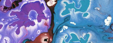 Colorful blots. Abstract background. Marble texture. Acrylic colors. Horizontal long  posters, greeting cards, web site, banner, invitation, party, festivalの写真素材