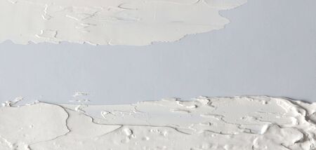 Grey brush stroke on gray empty wall.の写真素材
