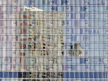 Reflection glass window architecture buildの写真素材