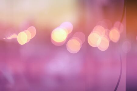 Abstract city violet light blur blinkingの写真素材