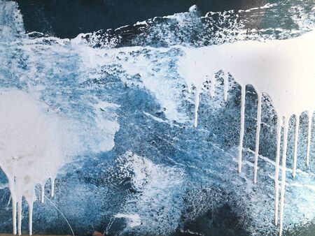 Grunge dirty texture wall with flow color. Abstract background.の写真素材