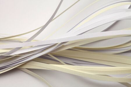 Abstract  white color strip wave paper background.の写真素材