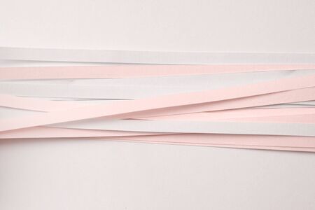 Abstract  pink and gray color strip paper emptyの写真素材