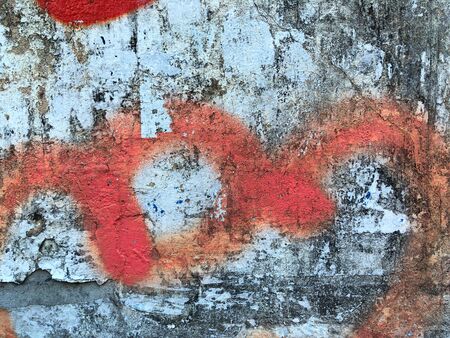 Grunge dirty texture wall with torn paper. Abstract background.の写真素材