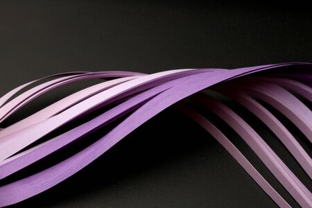 Violet color strip wave paper.の写真素材
