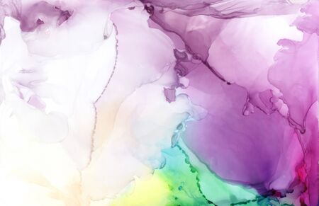 Art Abstract  paint blots background. Alcohol ink colors. Marble texture. Horizontal long banner.
の写真素材