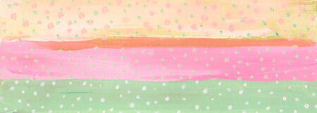 Abstract handmade acrylic and watercolor painting. Color texture Horizontal background.  の写真素材