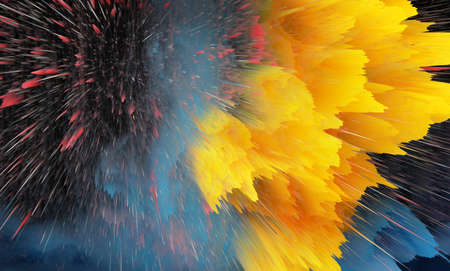 Color blot splash. Abstract background. Digital Illustration.