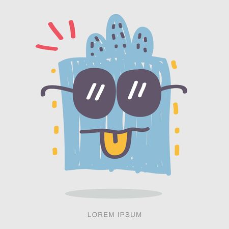 cute monster cartoon vector for babies, illustrationのイラスト素材