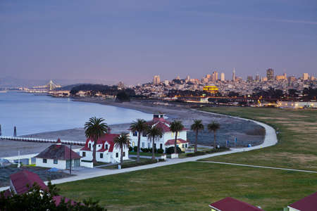 San Francisco. Image of San Francisco skyline at twilight. の写真素材
