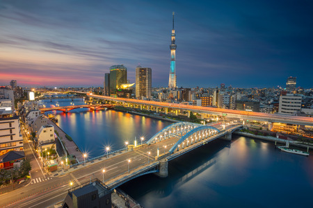 Tokyo. Cityscape image of Tokyo skyline during twilight in Japan.
