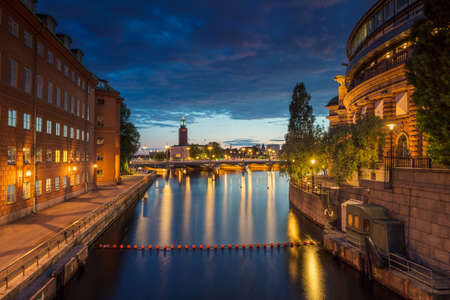 Stockholm. Cityscape image of old town Stockholm, Sweden during sunset.の写真素材