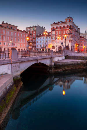 Trieste, Italy. Cityscape image of downtown Trieste, Italy at sunrise.
