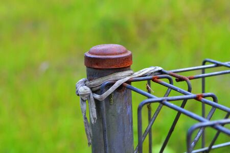 Iron fence end