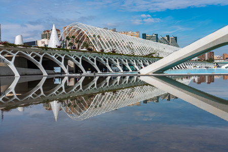 City of Arts and Sciences in Valencia, Spain in Western Europeの写真素材