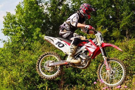 Windsberg, Germany - June 29, 2019 Motocross training in Windsberg Germanyのeditorial素材