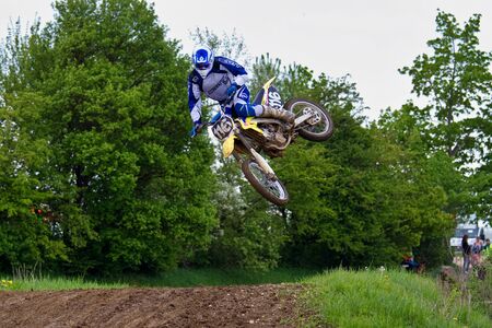 Windsberg, Germany - June 29, 2019 Motocross training in Windsberg Germanyのeditorial素材