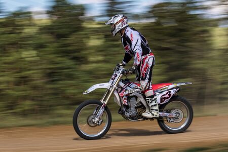 Warching, Germany - June 29, 2019 Motocross training in Warching Germany