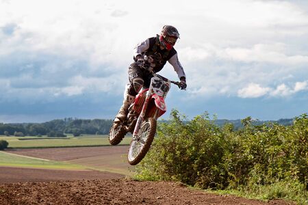 Windsberg, Germany - June 29, 2019 Motocross training in Windsberg Germanyのeditorial素材