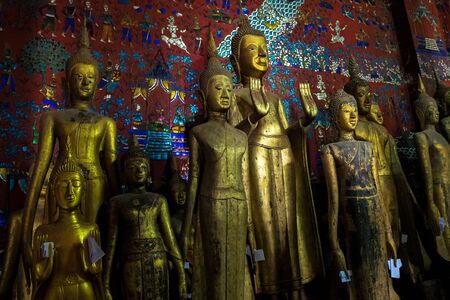 Wat Xieng Thong or The Golden City Temple. The most important buddhist temple in UNESCO World Heritage city, Luang Prabang, Laos.の写真素材