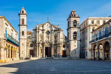 The Cathedral of the Virgin Mary of the Immaculate Conception in Havana, Cubaの写真素材
