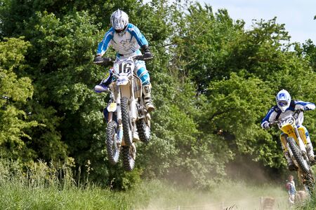 Windsberg, Germany - June 29, 2019 Motocross training in Windsberg Germanyのeditorial素材