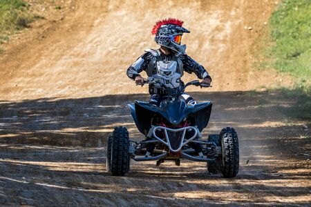 Warching, Germany - June 29, 2019 Motocross training in Warching Germanyのeditorial素材