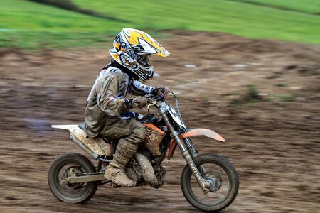 Windsberg, Germany - June 29, 2019 Motocross training in Windsberg Germanyのeditorial素材
