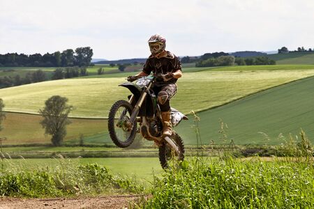 Windsberg, Germany - June 29, 2019 Motocross training in Windsberg Germanyのeditorial素材