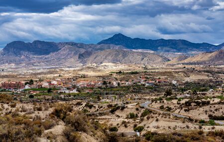 The Badlands of Abanilla and Mahoya near Murcia in Spainの写真素材