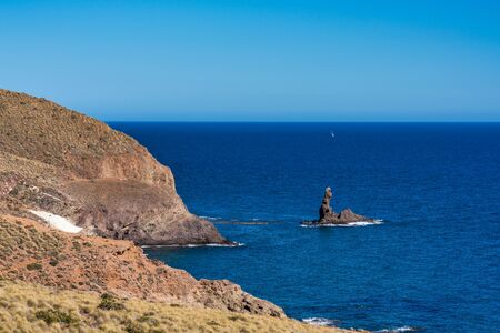 Rocky Coast of Cabo de Gata Nijar Park, Almeria, Spainの写真素材