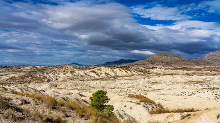 The Badlands of Abanilla and Mahoya near Murcia in Spainの写真素材