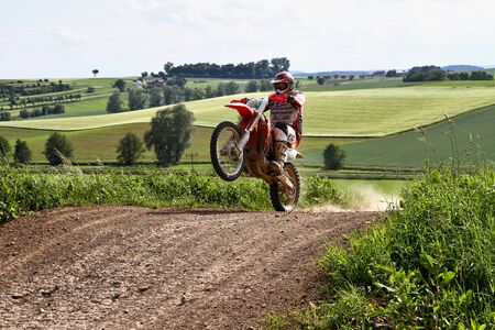 Windsberg, Germany - June 29, 2019 Motocross training in Windsberg Germanyのeditorial素材