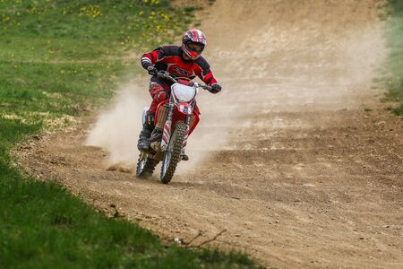 Warching, Germany - June 29, 2019 Motocross training in Warching Germanyのeditorial素材