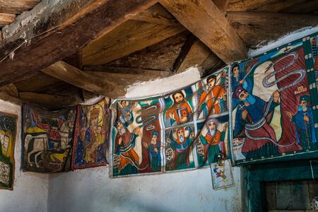Inside the Yeha temple in Yeha, Ethiopia, Africa