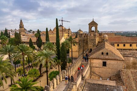Cordoba, Spain - October 31, 2019: Alcazar de los Reyes Cristianos, Alcazar of the Christian Monarchs of Cordoba in Andalusia, Spainのeditorial素材