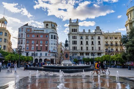 Cordoba, Spain - October 31, 2019: Main square Tendillas, Plaza de las Tendillas in downtown Cordoba, Andalusia, Spainのeditorial素材