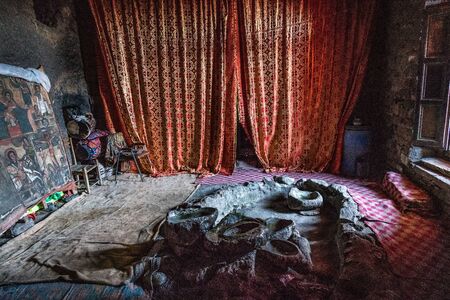 Monastery Neakuto Leab near Lalibela in Ethiopiaの写真素材