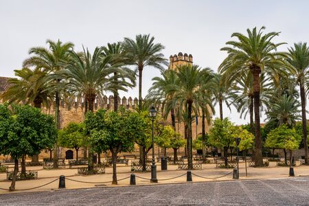 Alcazar de los Reyes Cristianos, the Christian Monarchs in Cordoba, Spain.の写真素材