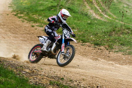 Warching, Germany - June 29, 2019 Motocross training in Warching Germanyのeditorial素材