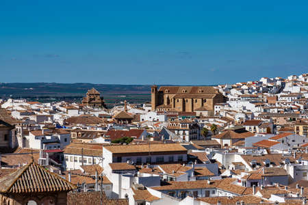 View of the city of Antequera in Malaga, Andalusia, Spain. The city was founded by the Romans and...