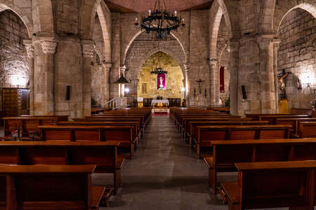 Merida, Spain - November 05, 2019: The Basilica of Santa Eulalia in Merida is a religious building in the city of Merida. It could be considered a major birth of Christianity in the Iberian peninsulaのeditorial素材