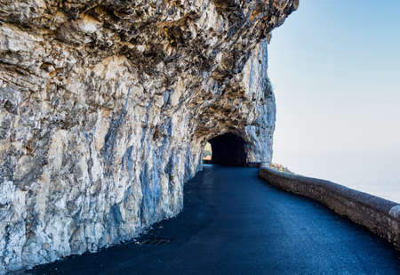 Landscape of Vercors in France - view of Combe Laval, Col del la Machine, France, Europeの写真素材