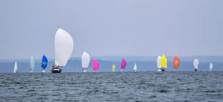 Travemuende, Germany - July 28, 2018 Sailing week in Travemuende Germanyのeditorial素材